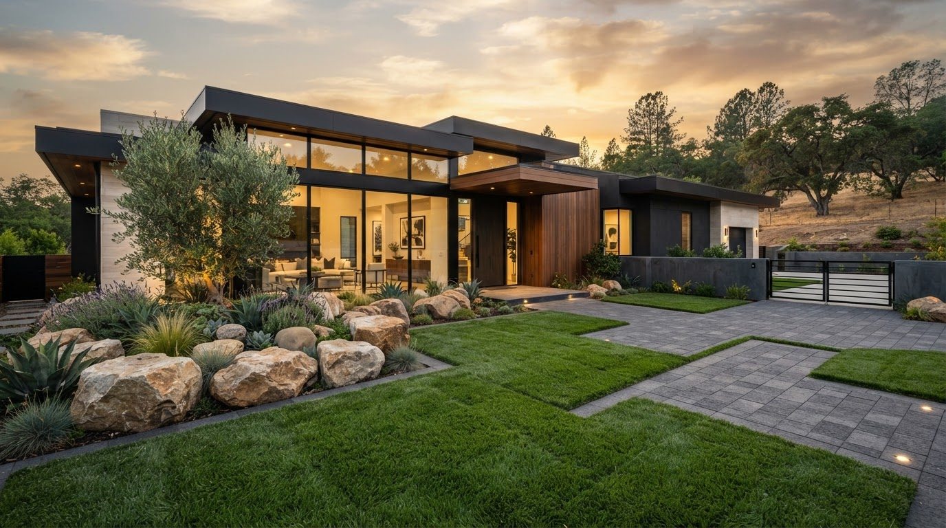 Futuristic Front Yard Concept 10 — large format concept visual