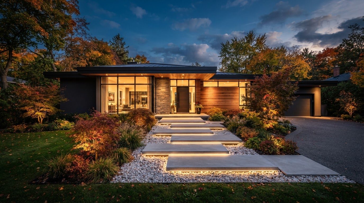 Futuristic Front Yard Concept 21 — large format concept visual