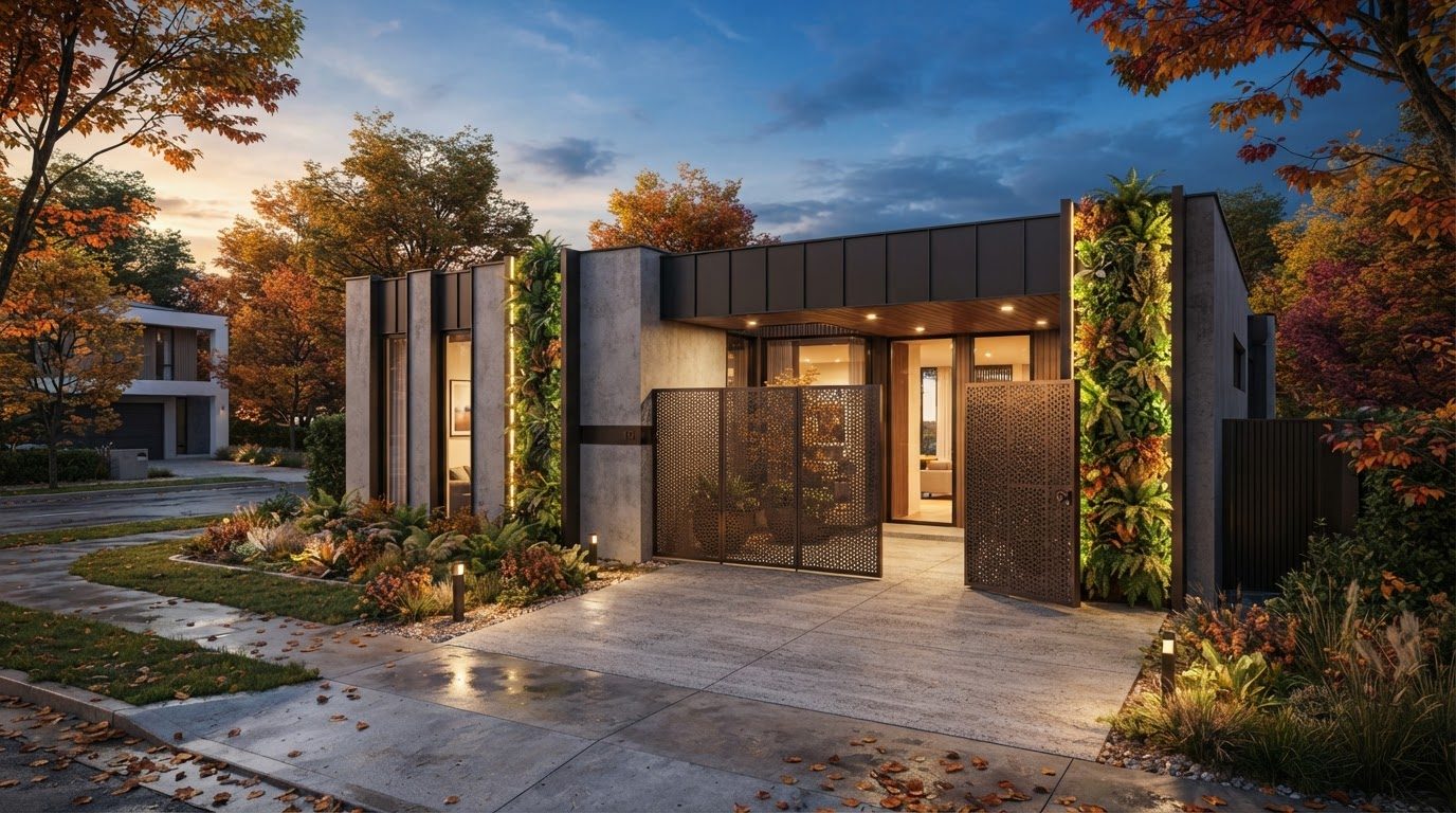 Futuristic Front Yard Concept 29 — large format concept visual