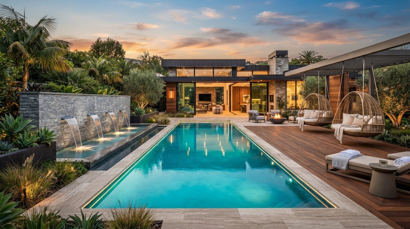 Futuristic Backyard Concept 02 — large format concept visual