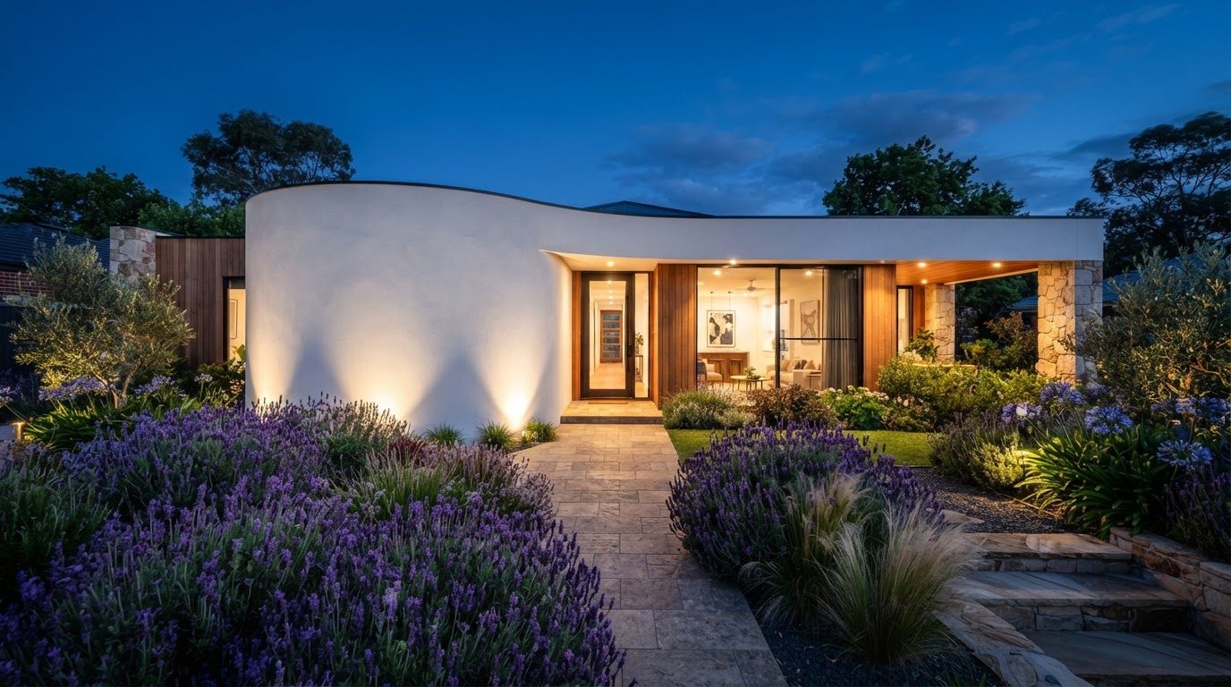 Futuristic Front Yard Concept 16 — large format concept visual