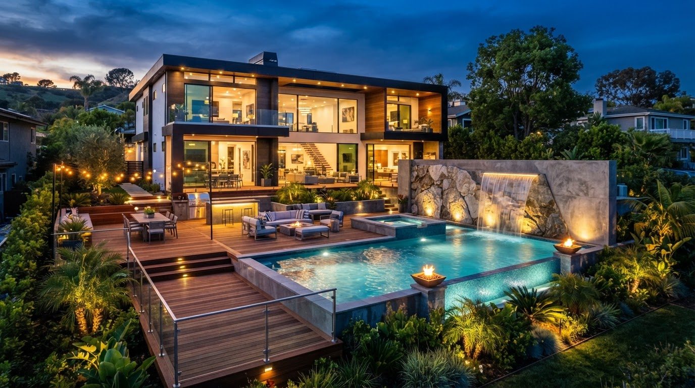 Futuristic Backyard Concept 08 — large format concept visual