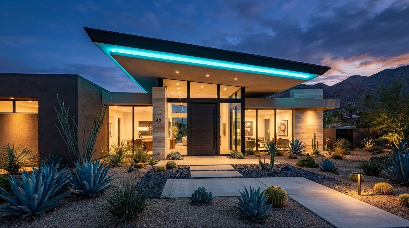 Futuristic Front Yard Concept 05 — large format concept visual