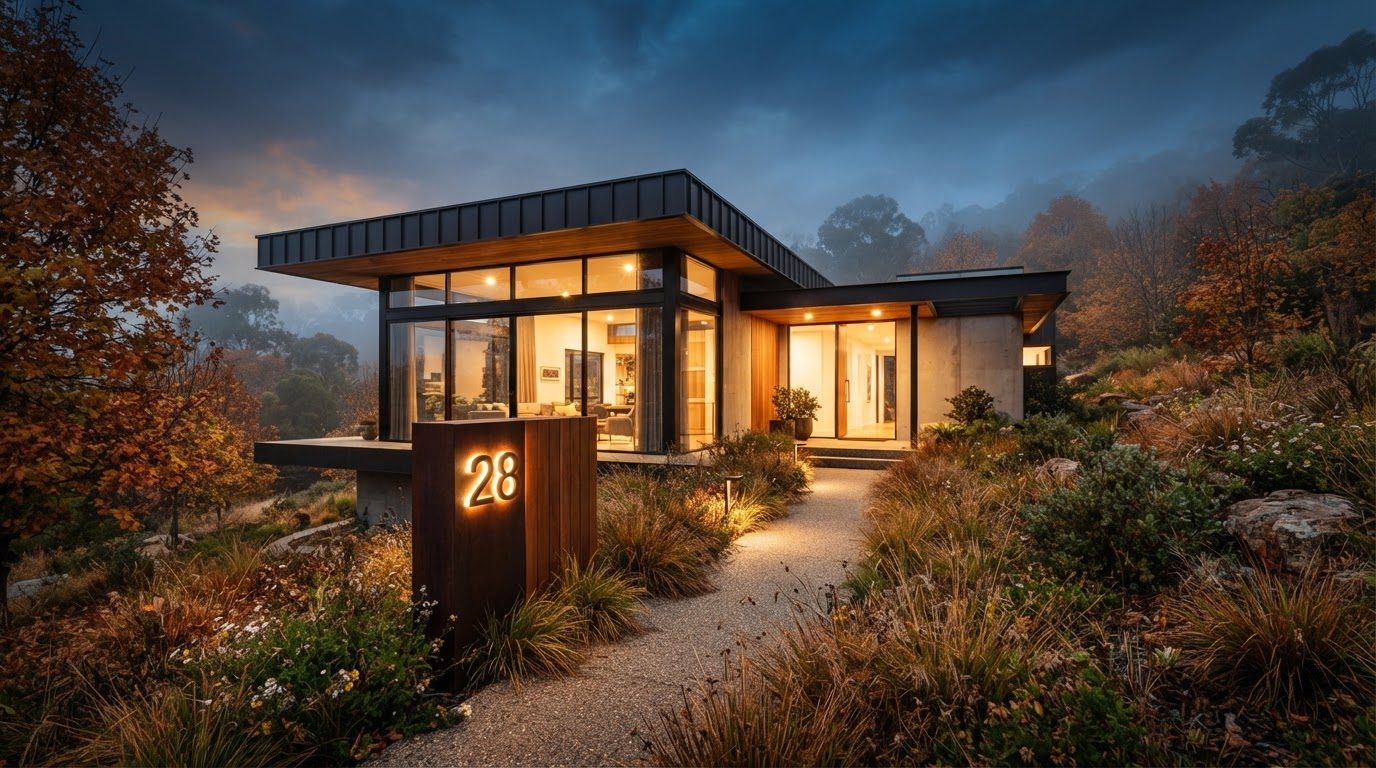 Futuristic Front Yard Concept 40 — large format concept visual