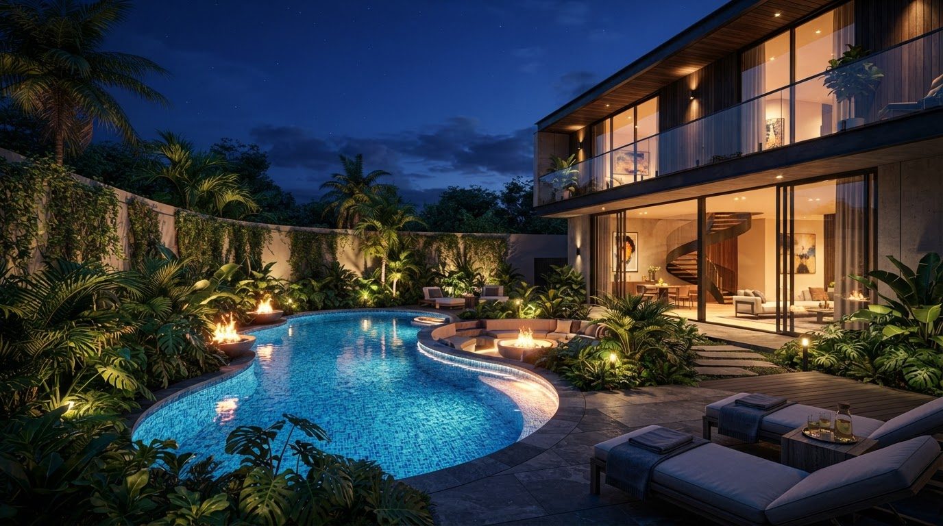 Futuristic Backyard Concept 03 — large format concept visual