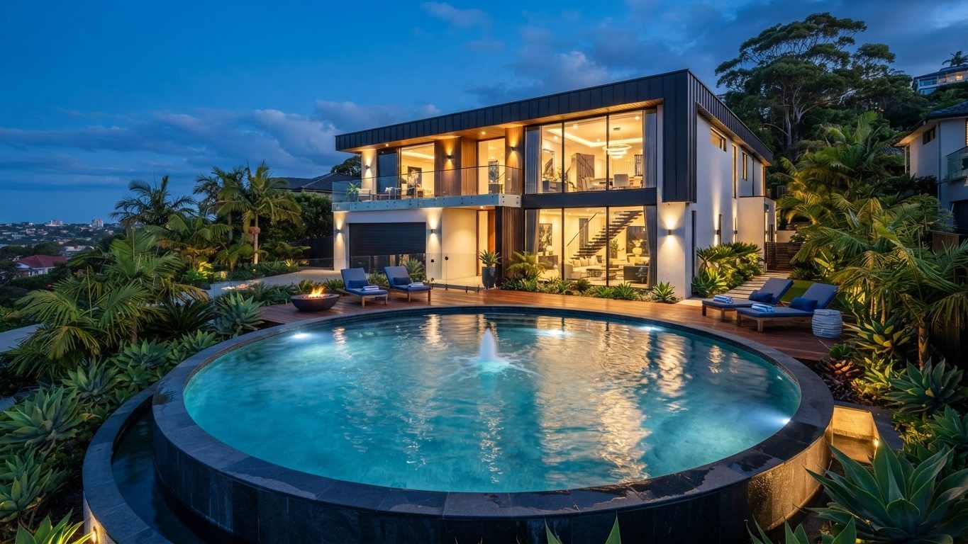 Modern Swimming Pool Concept 08 — large format concept visual