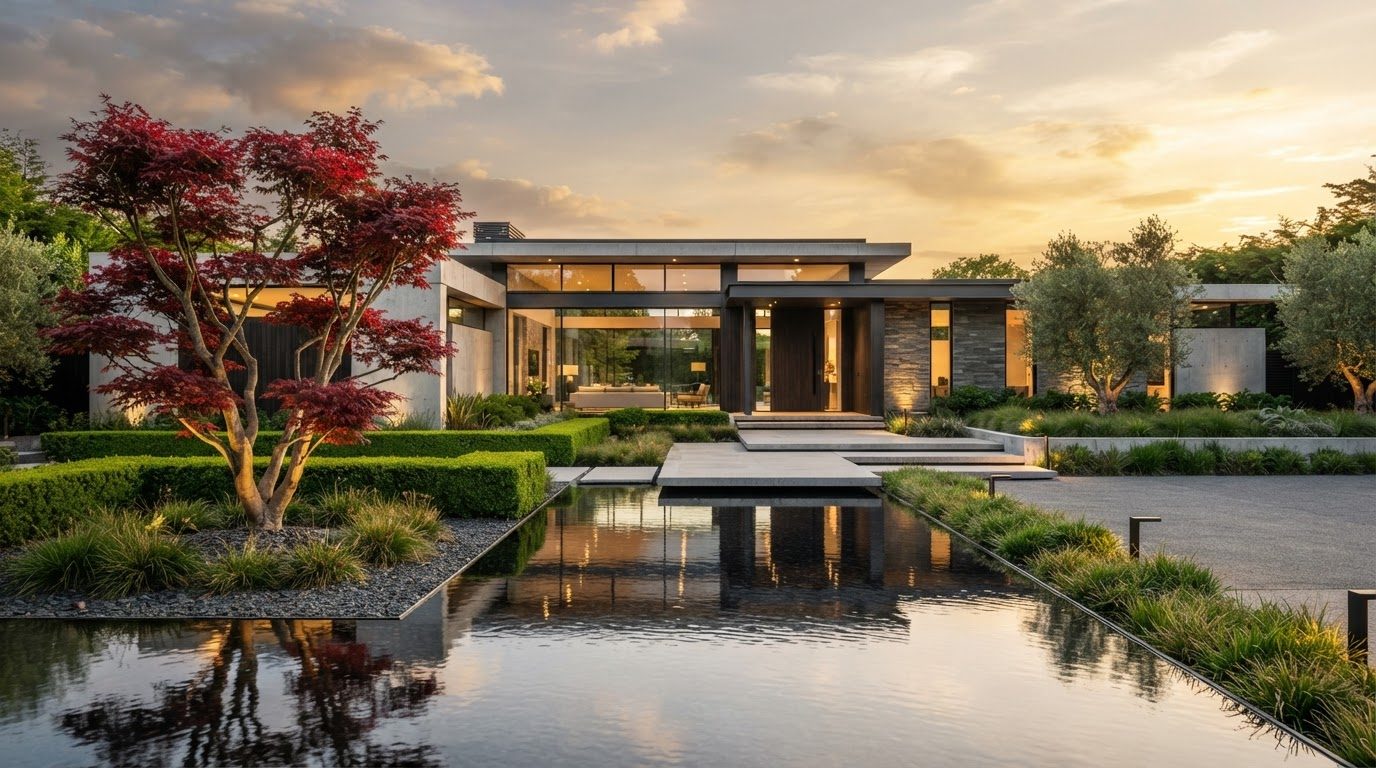 Futuristic Front Yard Concept 02 — large format concept visual