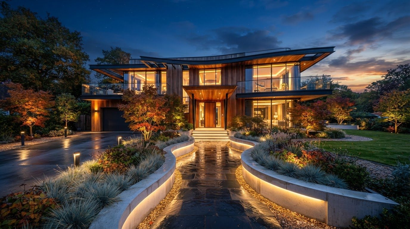 Futuristic Front Yard Concept 23 — large format concept visual