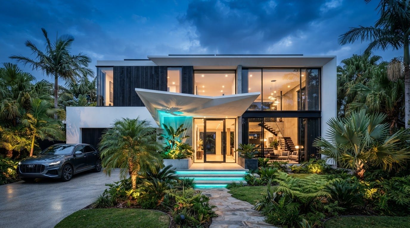 Futuristic Front Yard Concept 13 — large format concept visual