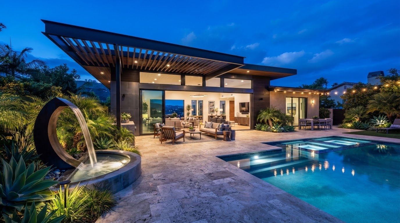Futuristic Backyard Concept 05 — large format concept visual