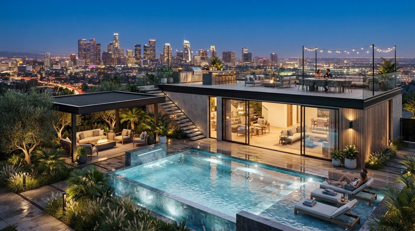 Futuristic Backyard Concept 14 — large format concept visual