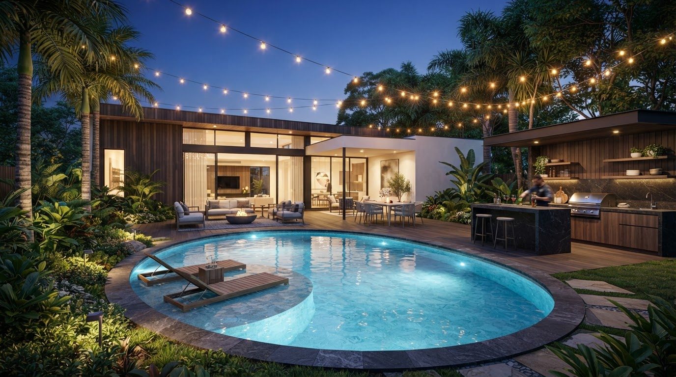 Futuristic Backyard Concept 07 — large format concept visual