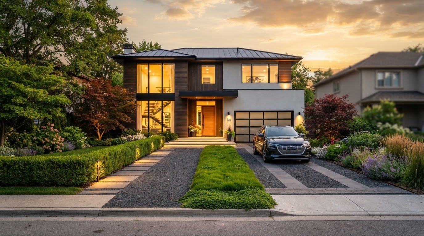 Futuristic Front Yard Concept 14 — large format concept visual