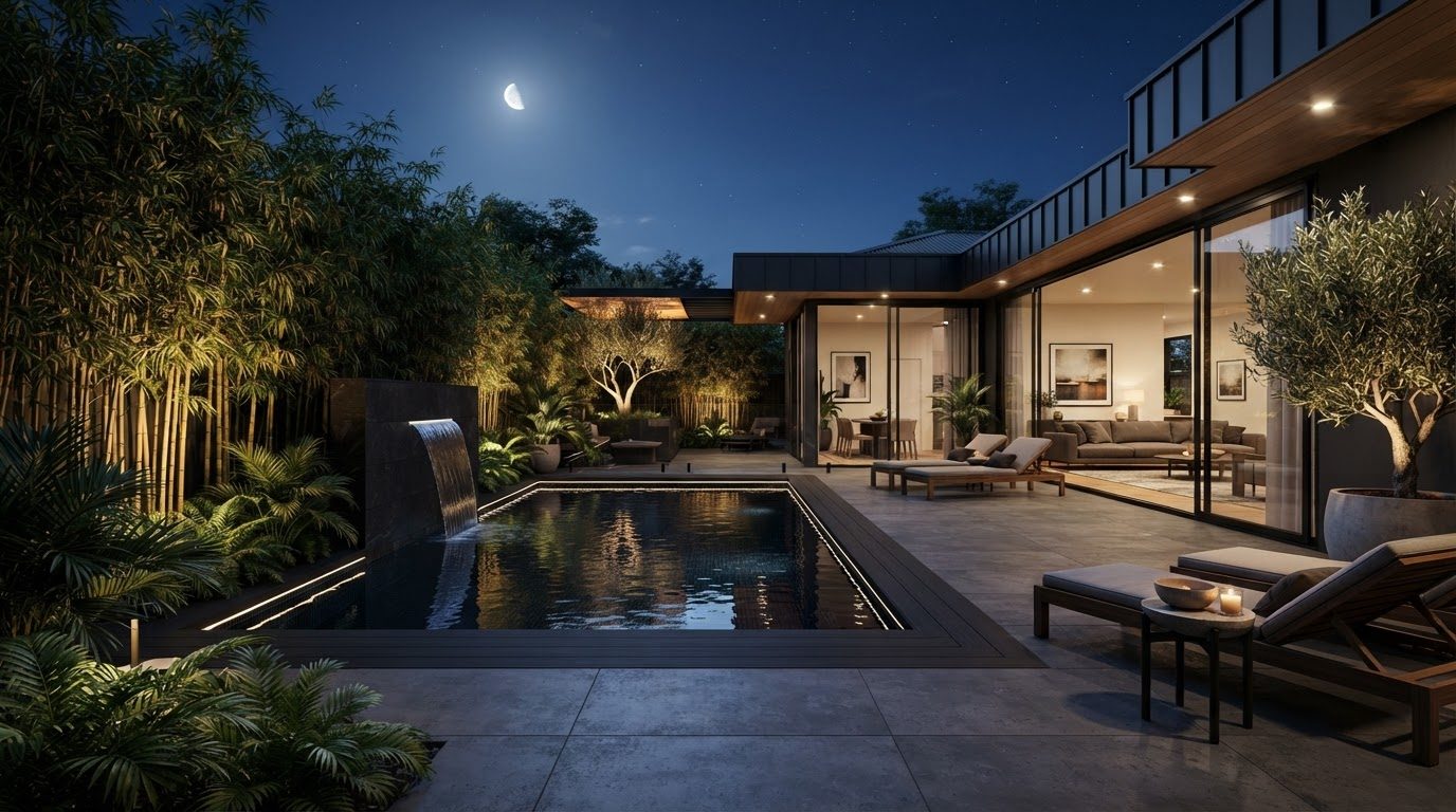 Futuristic Backyard Concept 11 — large format concept visual