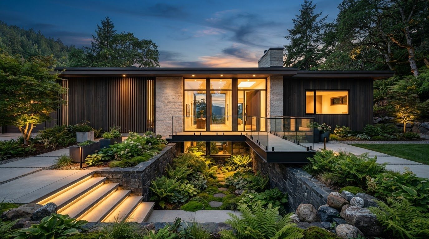 Futuristic Front Yard Concept 17 — large format concept visual