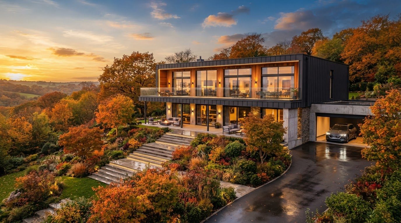 Futuristic Front Yard Concept 27 — large format concept visual