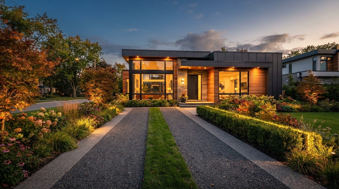 Futuristic Front Yard Concept 34 — large format concept visual