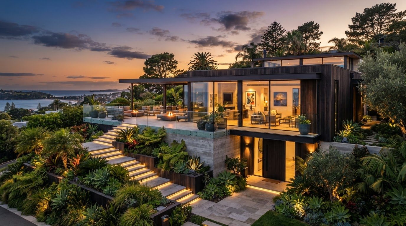 Futuristic Front Yard Concept 07 — large format concept visual