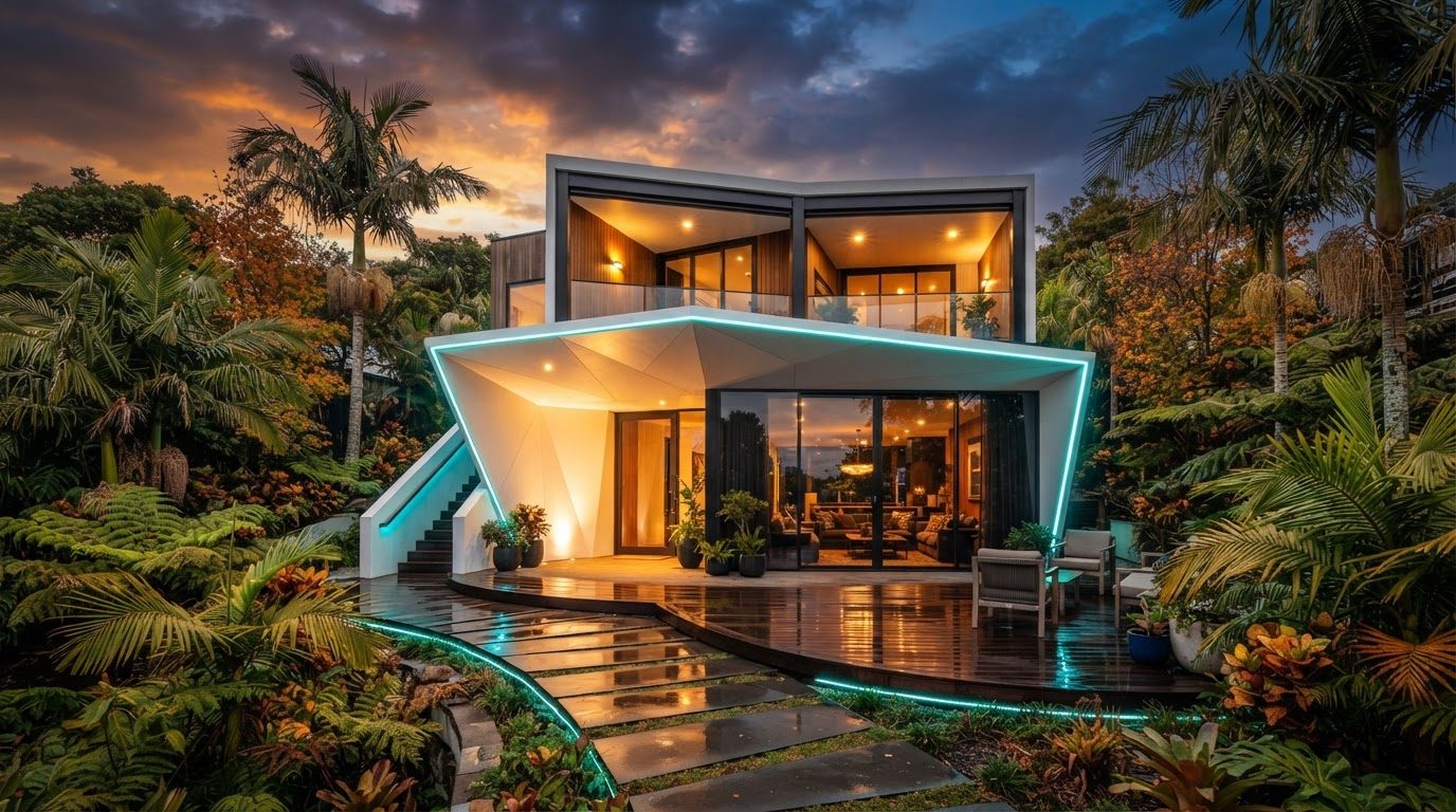 Futuristic Front Yard Concept 33 — large format concept visual