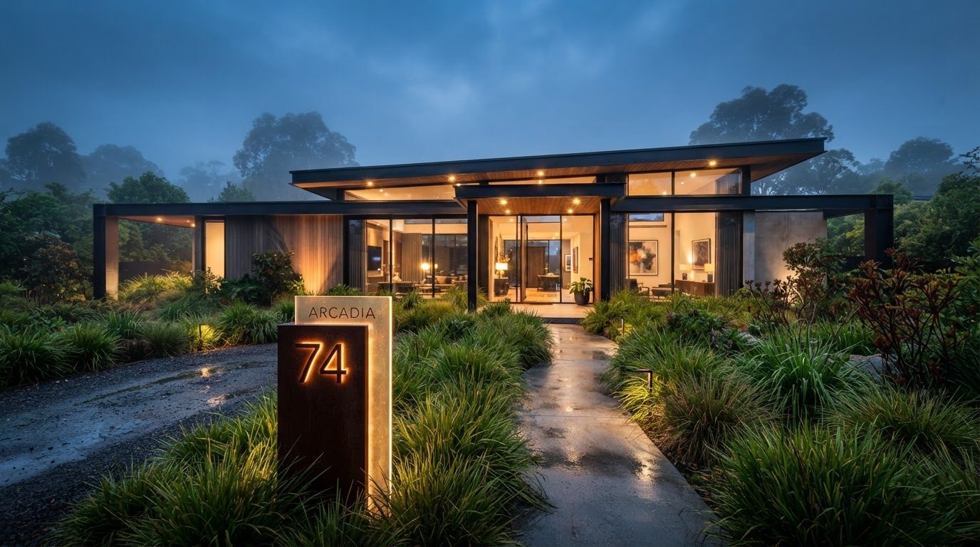 Futuristic Front Yard Concept 20 — large format concept visual
