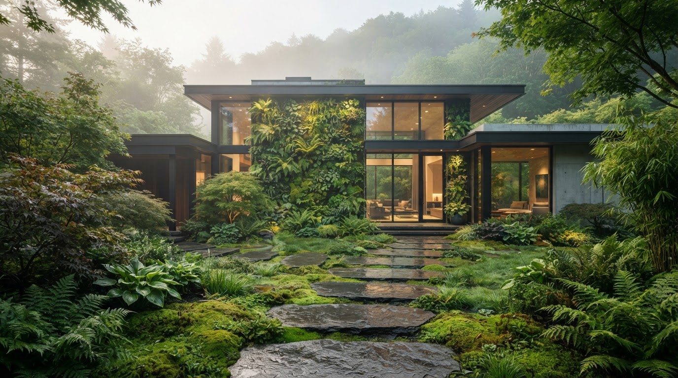 Futuristic Front Yard Concept 06 — large format concept visual