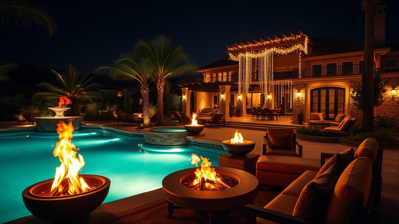 Back Night Future Home Lighting design concept visualisation photo modern home and. Images and Photos created by www.house-and-garden-designs.com