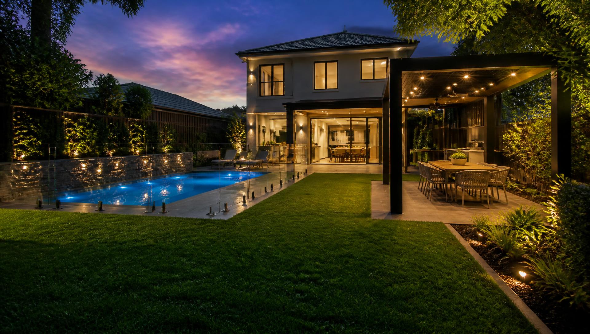 Back Rear Home Designs design concept visualisation photo modern home and garden. Images and Photos created by www.house-and-garden-designs.com