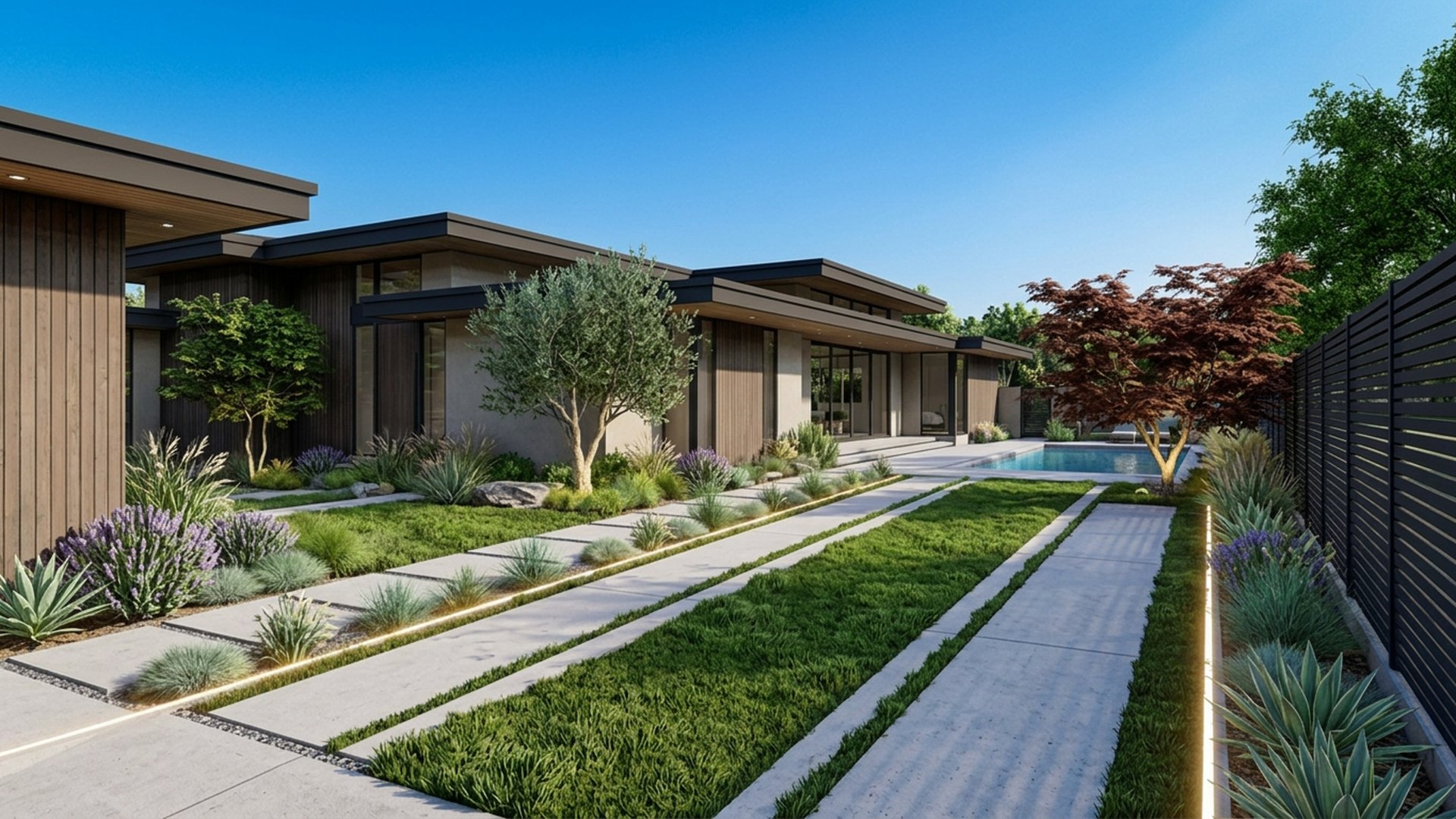 Driveway Home Designs design concept visualisation photo modern home and garden landscaping. Images and Photos created by www.house-and-garden-designs.com