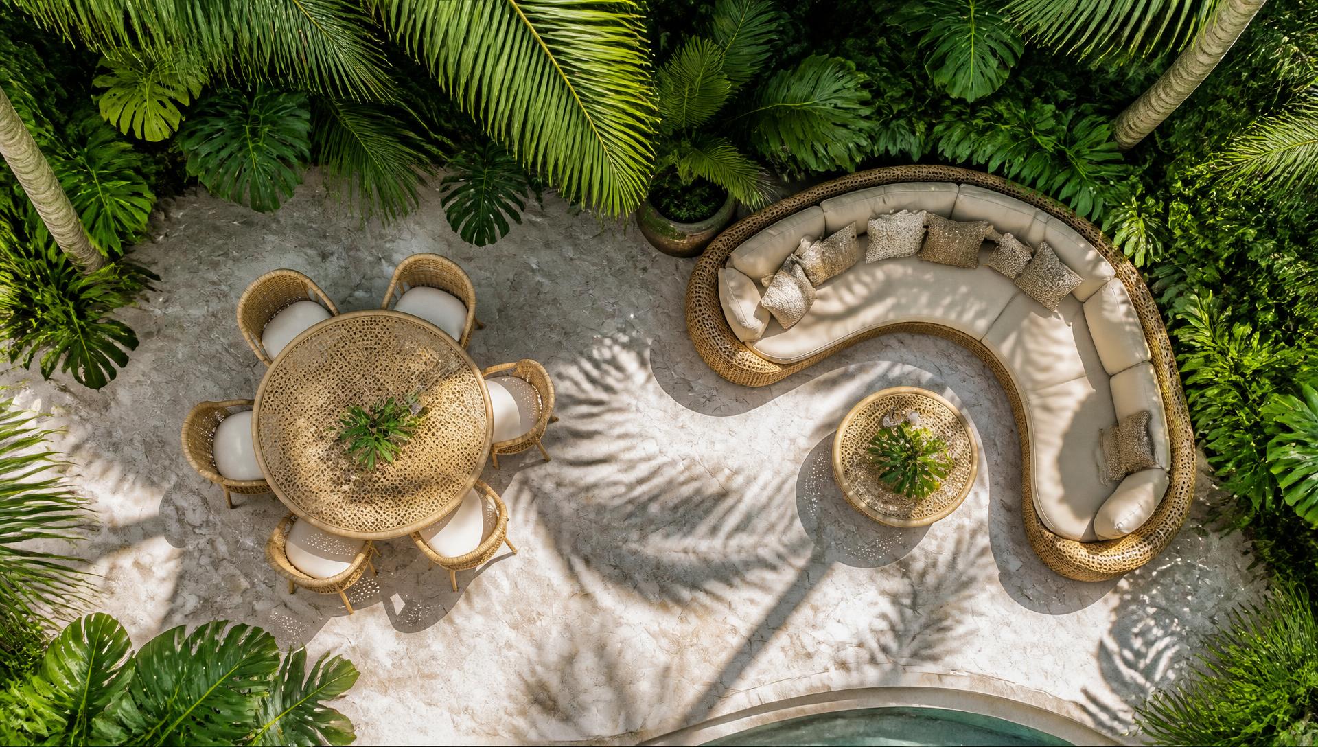 F2 Top Outdoor Furniture design concept visualisation photo modern home and garden. Images and Photos created by www.house-and-garden-designs.com