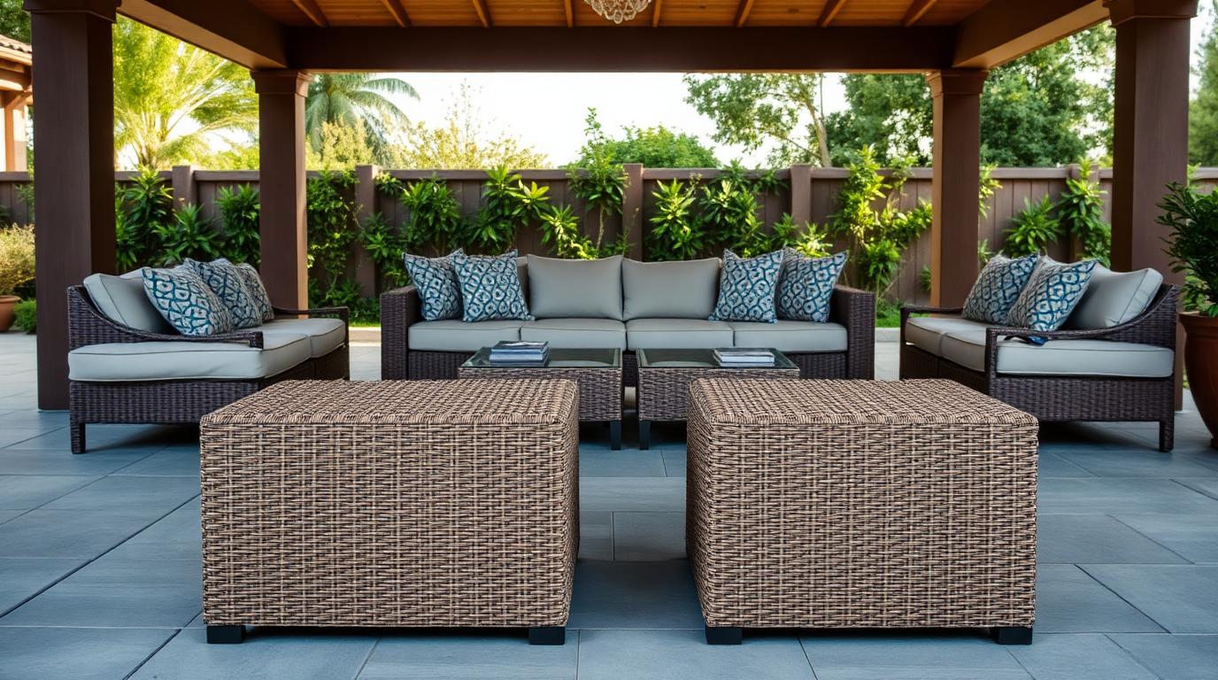 Fc 15 Outdoor Furniture design concept visualisation photo modern home and garden. Images and Photos created by www.house-and-garden-designs.com