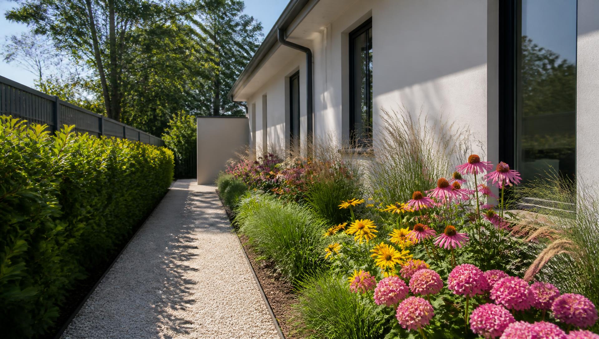 G2 Left Garden Designs design concept visualisation photo modern home and garden. Images and Photos created by www.house-and-garden-designs.com