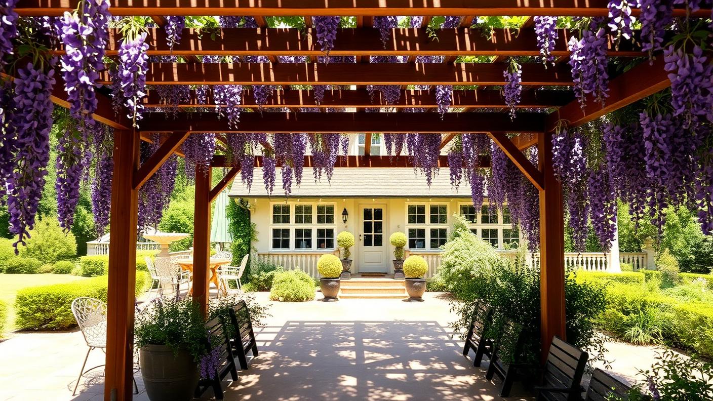 G2 Rear Pergola Designs design concept visualisation photo modern home and garden. Images and Photos created by www.house-and-garden-designs.com