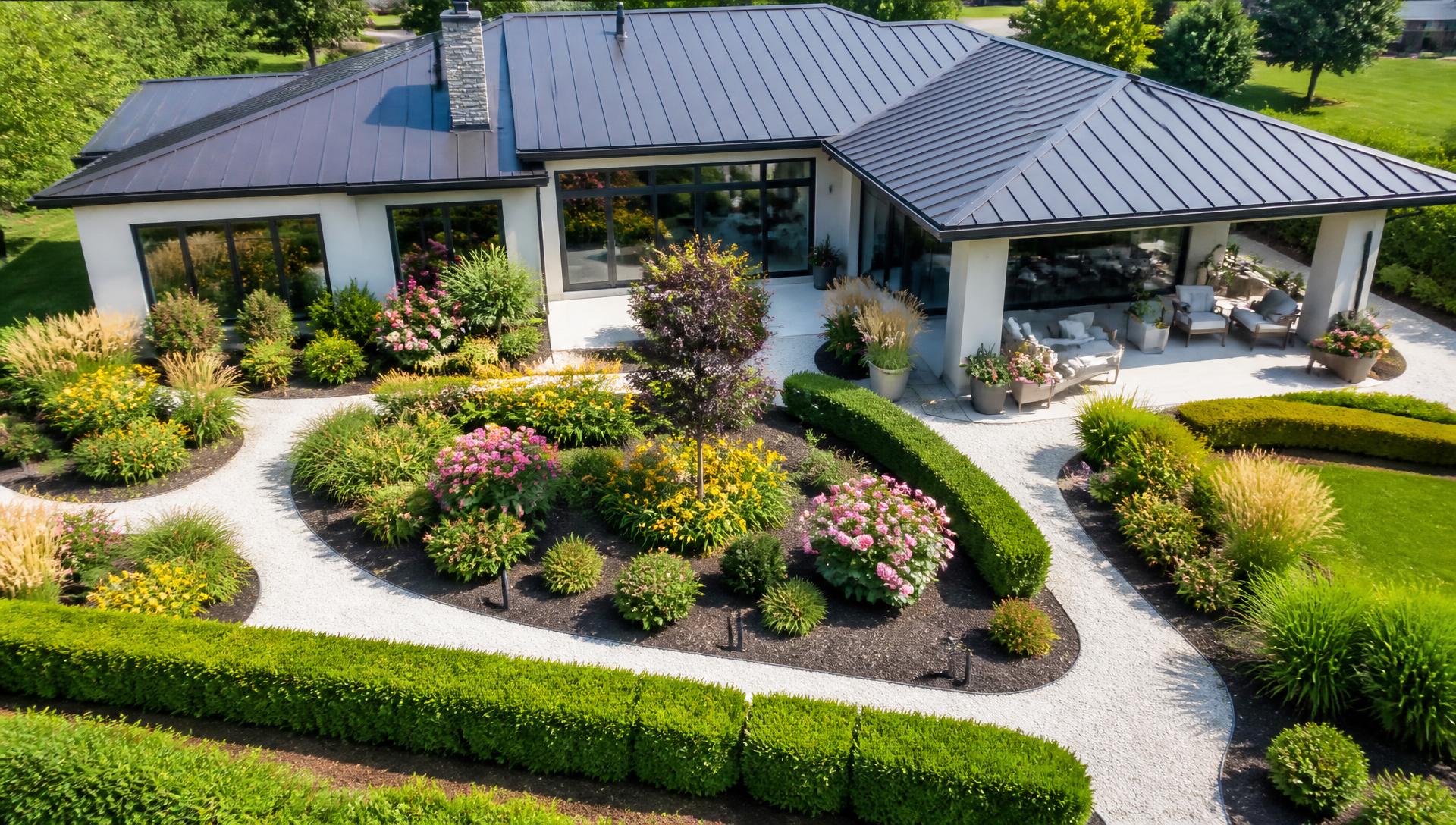 G2 Top Garden Designs design concept visualisation photo modern home and garden. Images and Photos created by www.house-and-garden-designs.com
