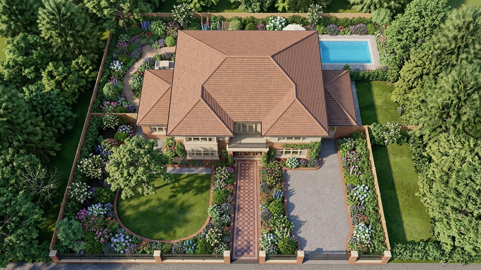 Heritage Home Designs design concept visualisation photo modern home and garden landscaping. Images and Photos created by www.house-and-garden-designs.com