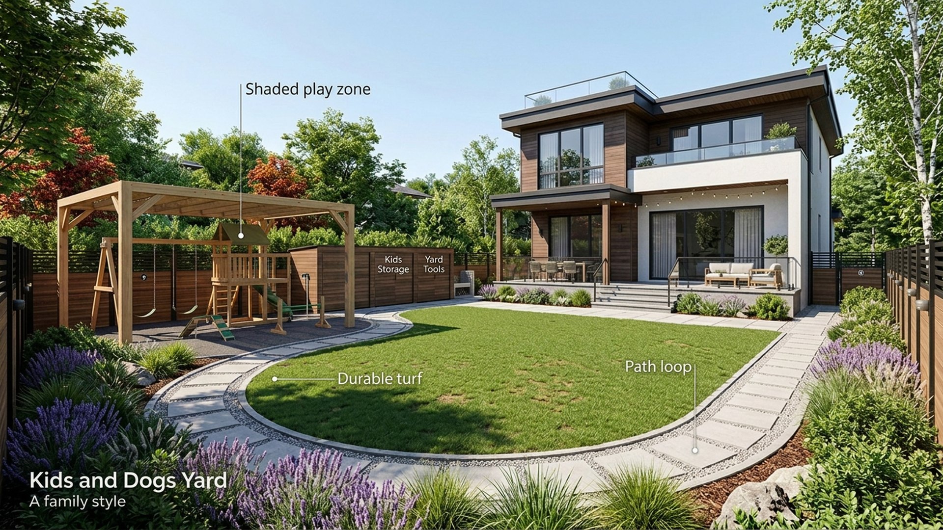 Kids Home Designs design concept visualisation photo modern home and garden landscaping. Images and Photos created by www.house-and-garden-designs.com