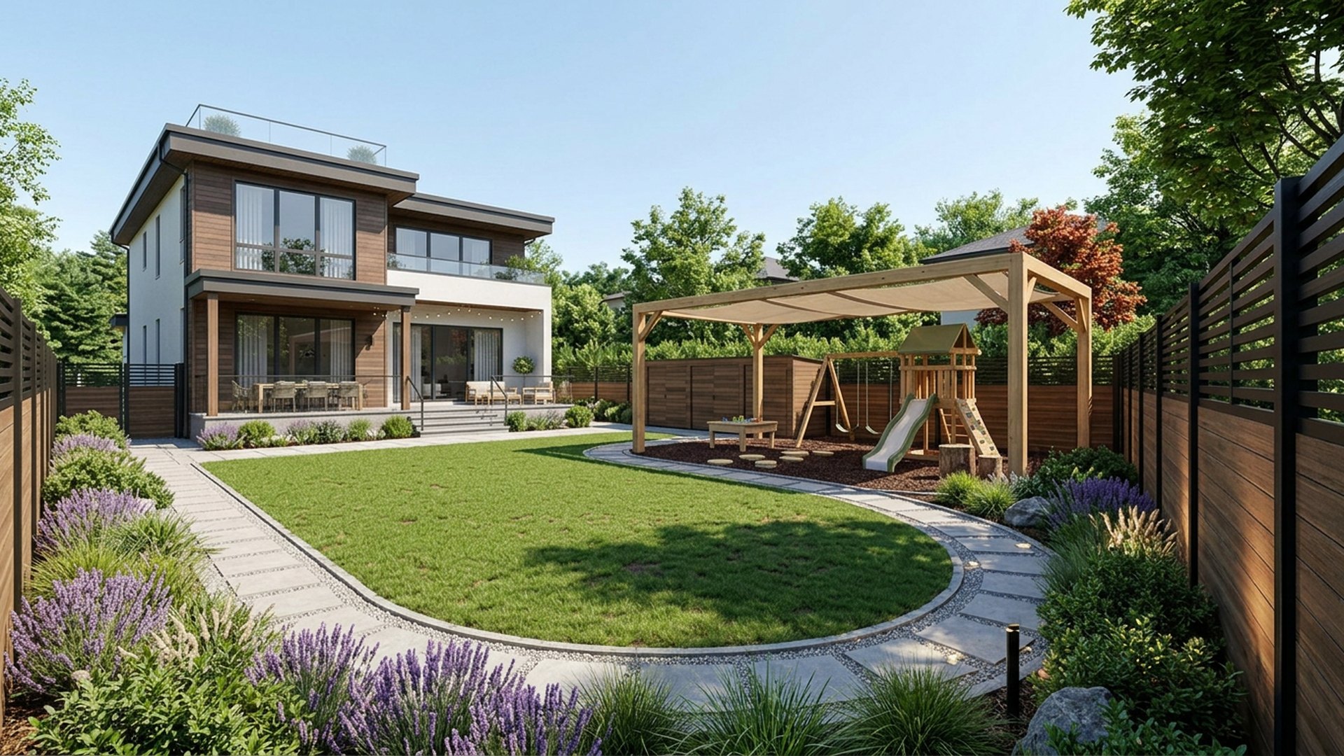 Kids Home Designs design concept visualisation photo modern home and garden landscaping. Images and Photos created by www.house-and-garden-designs.com