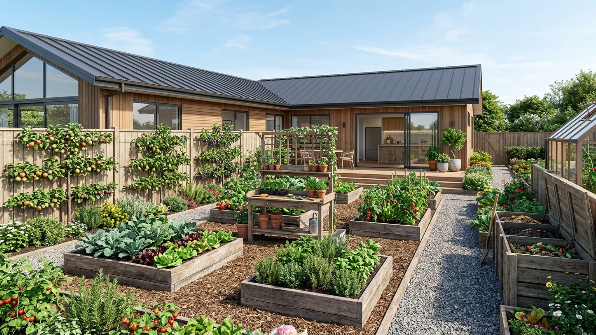Kitchen Garden Backyard backyard landscaping concept — Forward Looking