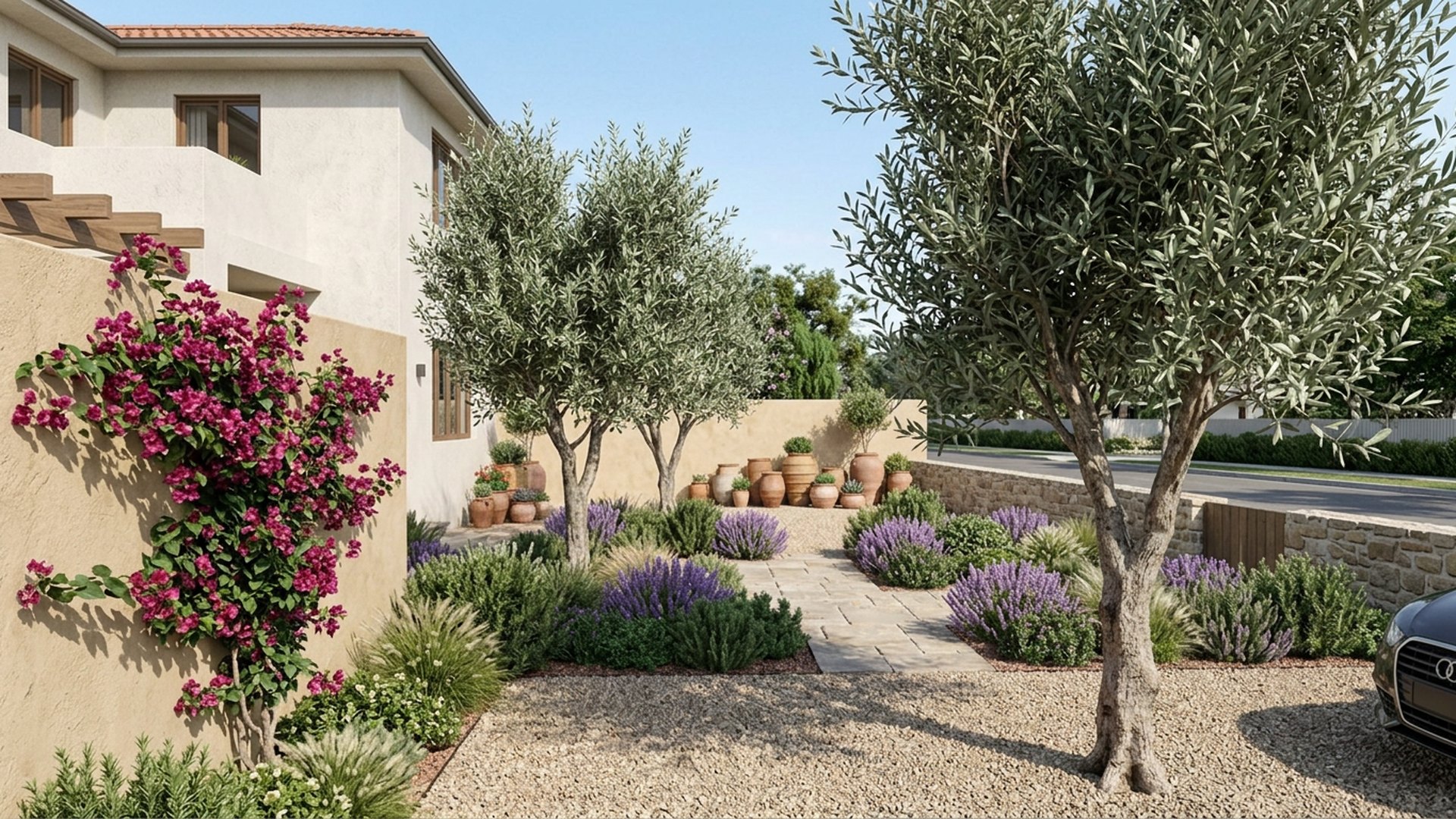 Mediterranean Home Designs design concept visualisation photo modern home and garden landscaping. Images and Photos created by www.house-and-garden-designs.com