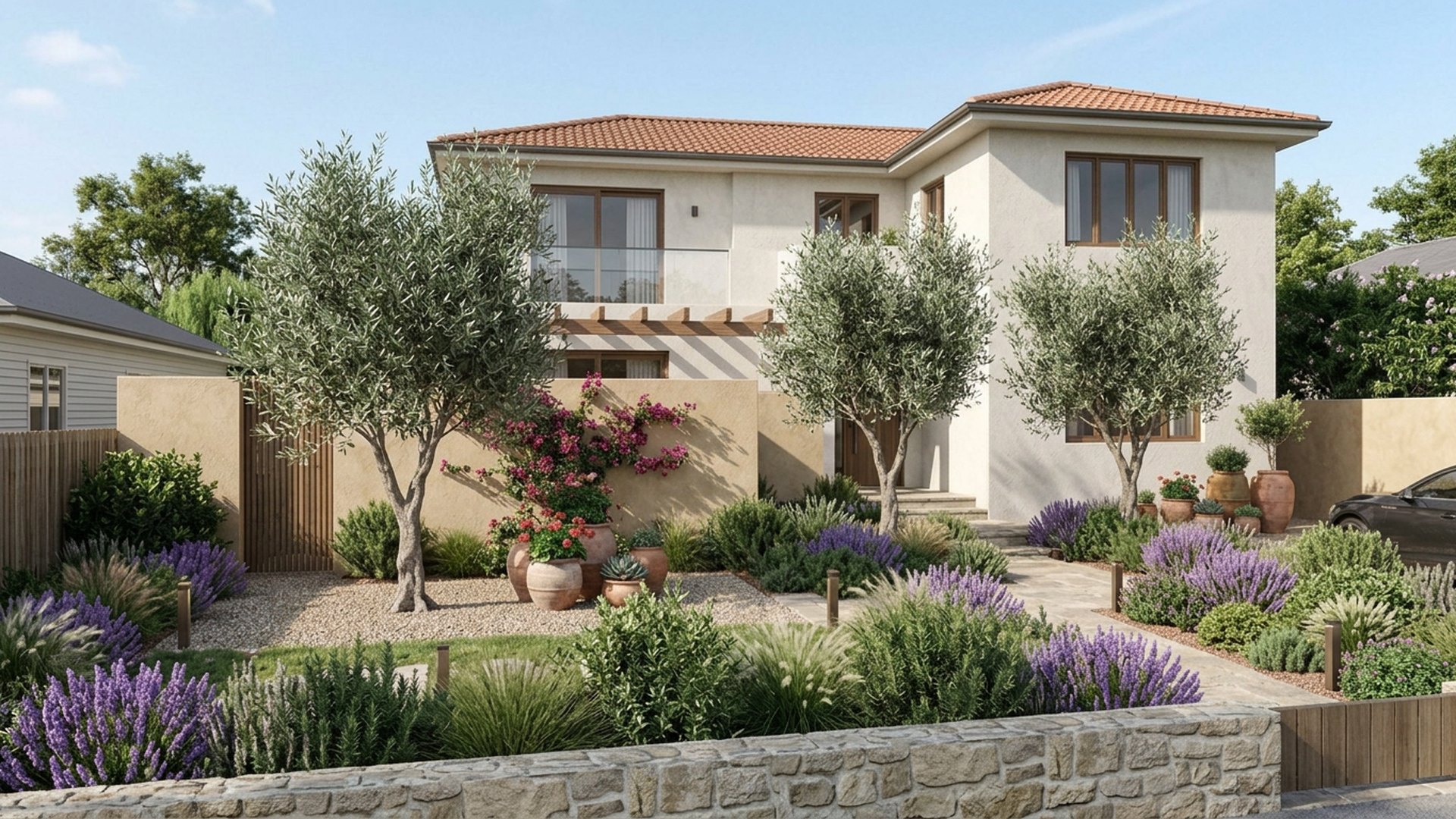 Mediterranean Home Designs design concept visualisation photo modern home and garden landscaping. Images and Photos created by www.house-and-garden-designs.com