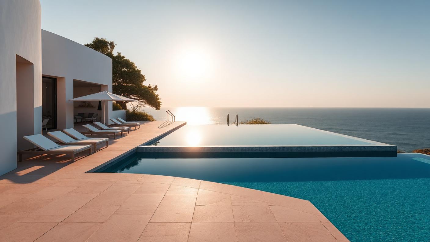 P1 Forward Pool Designs design concept visualisation photo modern home and garden. Images and Photos created by www.house-and-garden-designs.com
