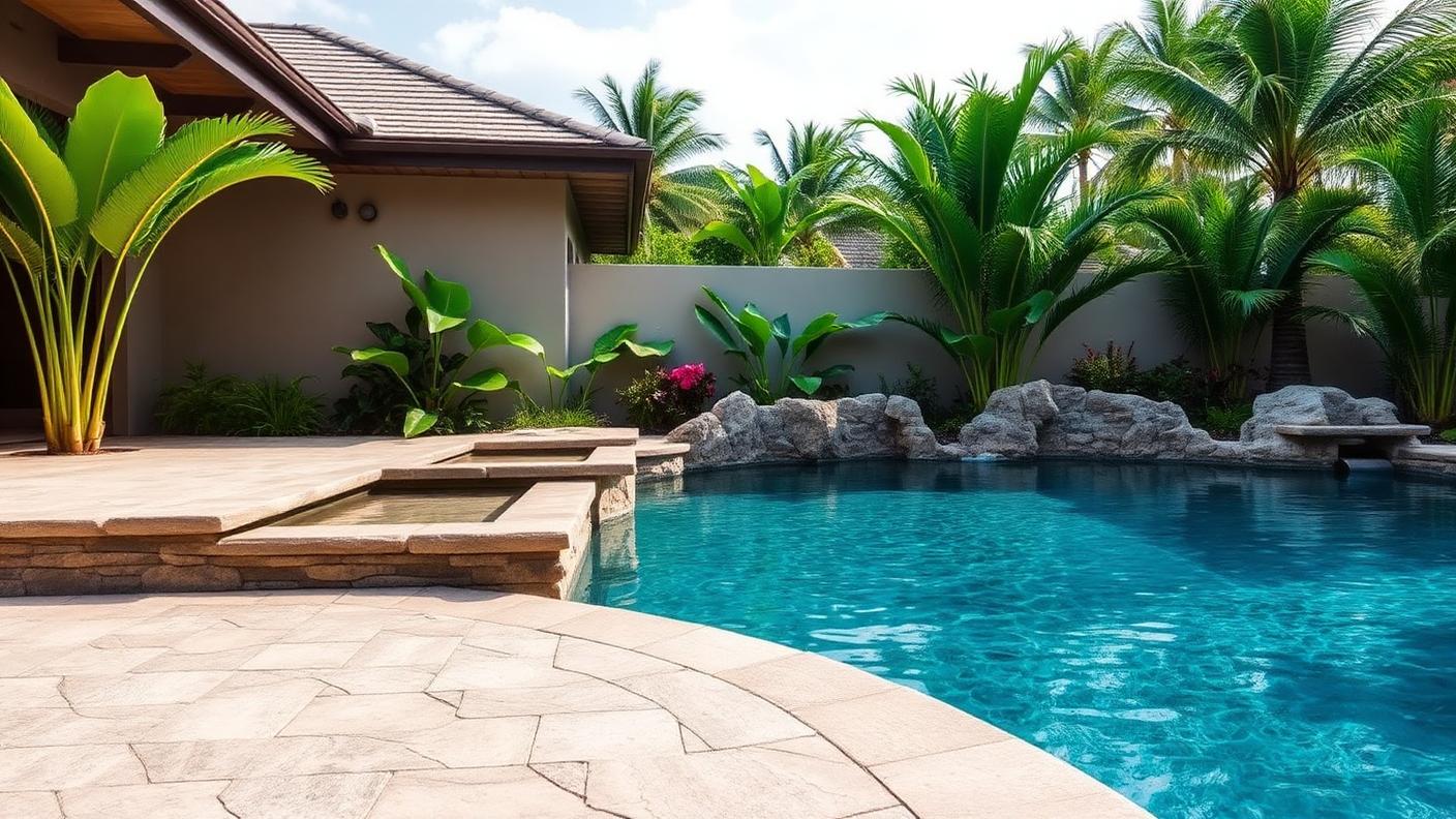 P2 Left Pool Designs design concept visualisation photo modern home and garden. Images and Photos created by www.house-and-garden-designs.com