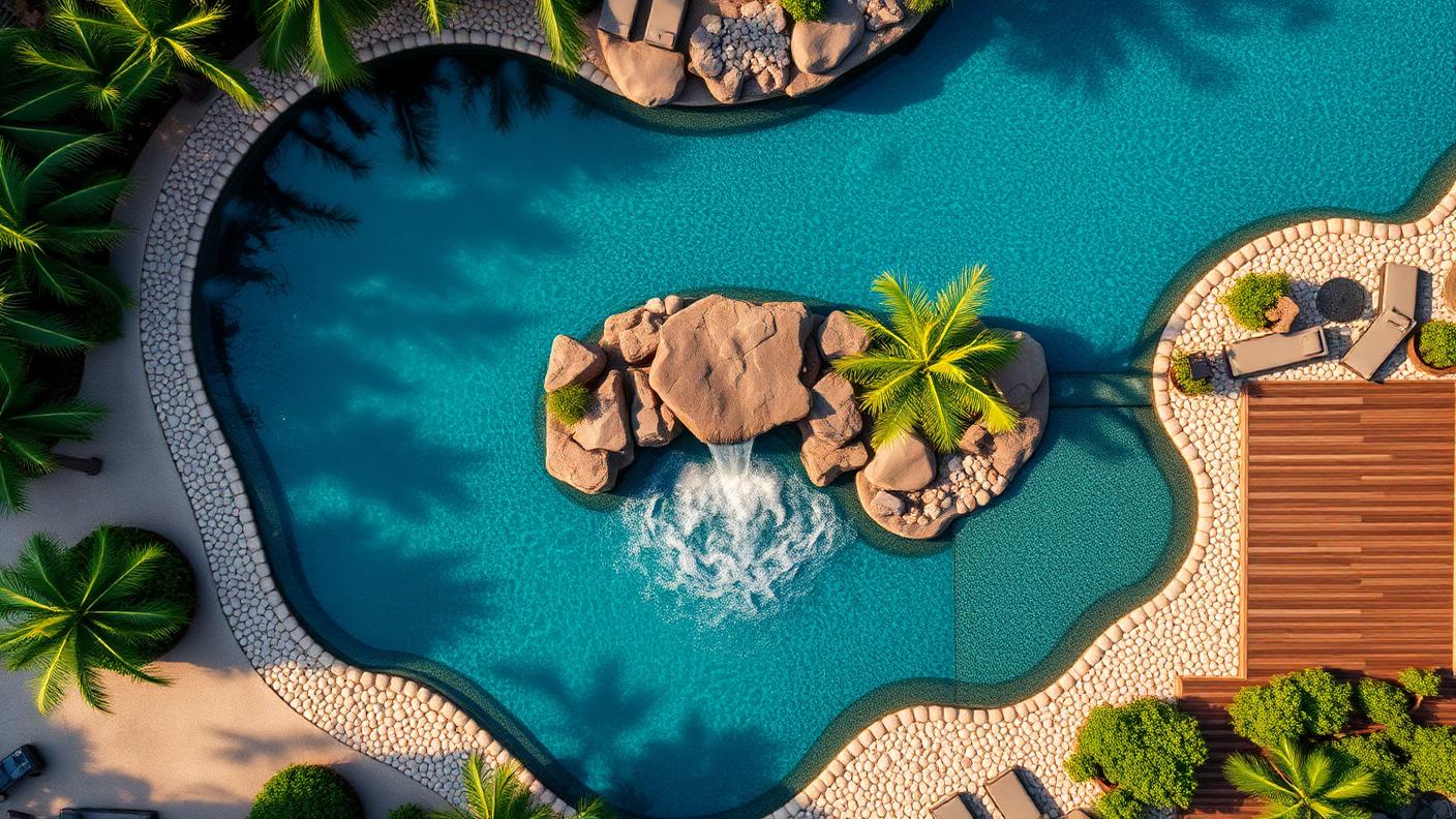 P2 Top Pool Designs design concept visualisation photo modern home and garden. Images and Photos created by www.house-and-garden-designs.com
