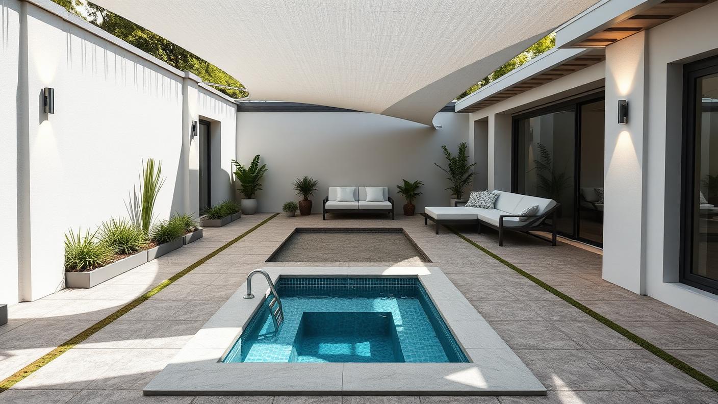 P3 Forward Pool Designs design concept visualisation photo modern home and garden. Images and Photos created by www.house-and-garden-designs.com
