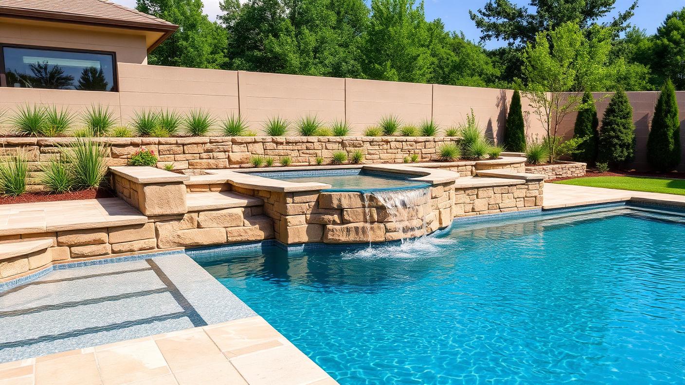 Pc 16 Pool Designs design concept visualisation photo modern home and garden. Images and Photos created by www.house-and-garden-designs.com