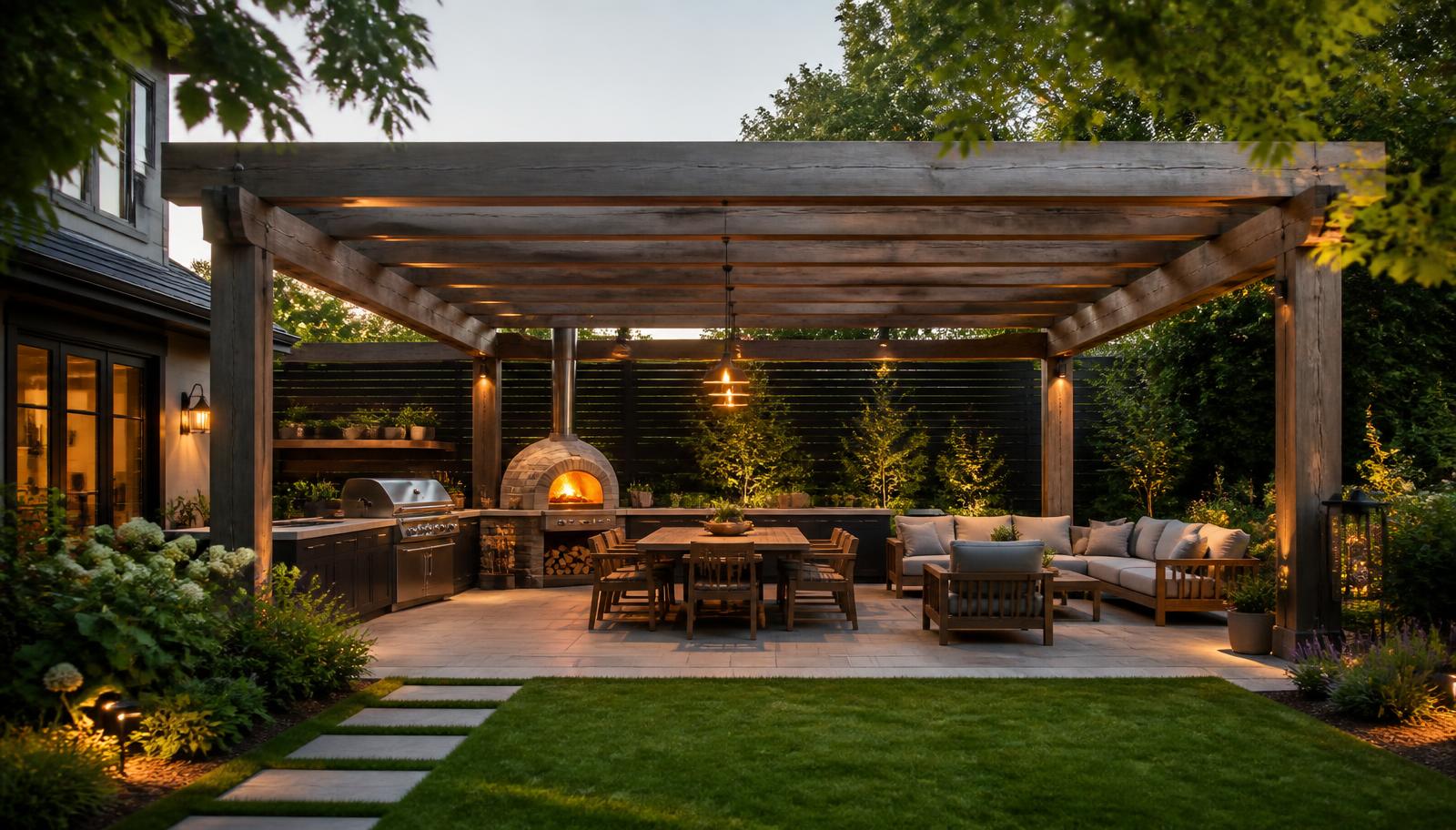 Shade 02 Pergola Designs design concept visualisation photo modern home and garden. Images and Photos created by www.house-and-garden-designs.com
