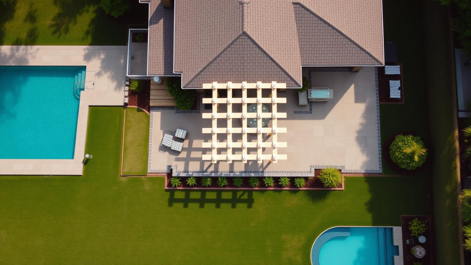 Shade 07 Pergola Designs design concept visualisation photo modern home and garden. Images and Photos created by www.house-and-garden-designs.com