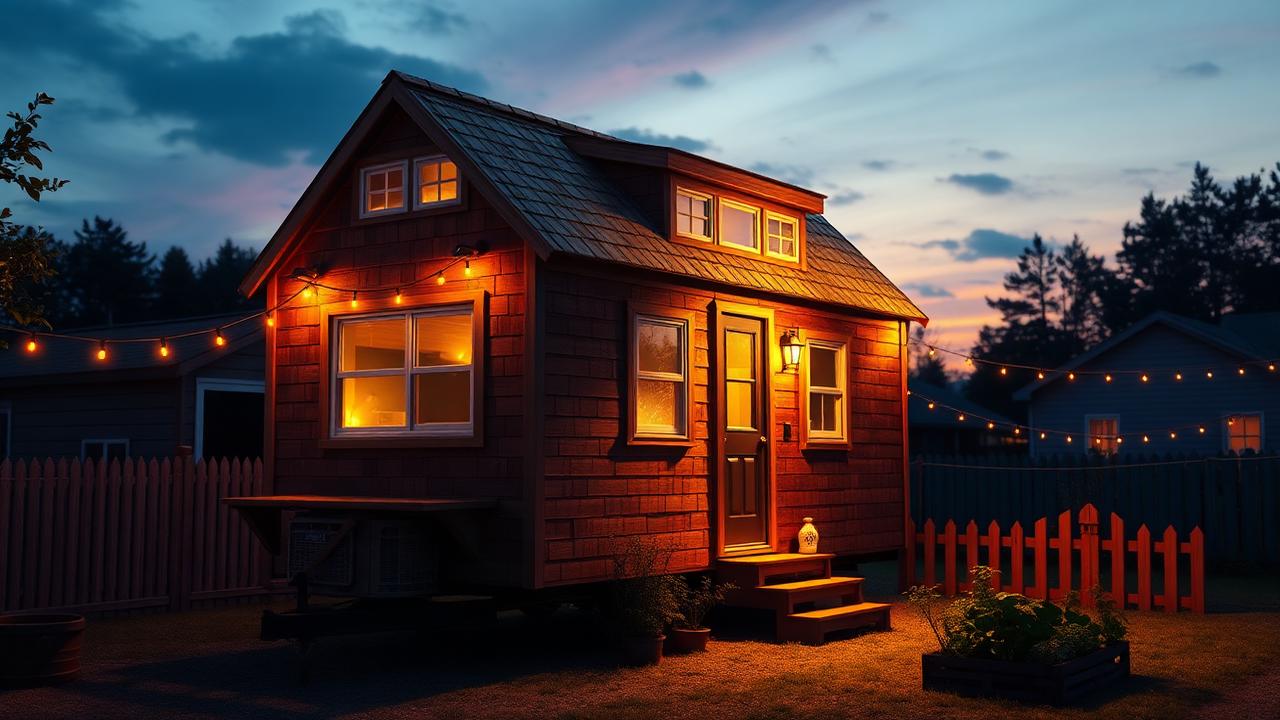 Shingled cottage on wheels tiny home design with garden Proof that a trailer home need not look industrial: cedar shingles. Images and Photos created by www.house-and-garden-designs.com